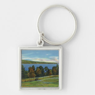 Scenic View of Lake Cobbosseecontee Key Ring