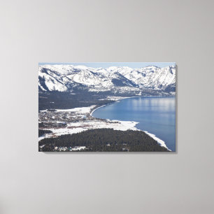 Scenic view of Lake Tahoe, USA Canvas Print