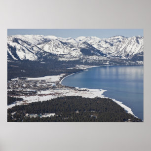 Scenic view of Lake Tahoe, USA Poster
