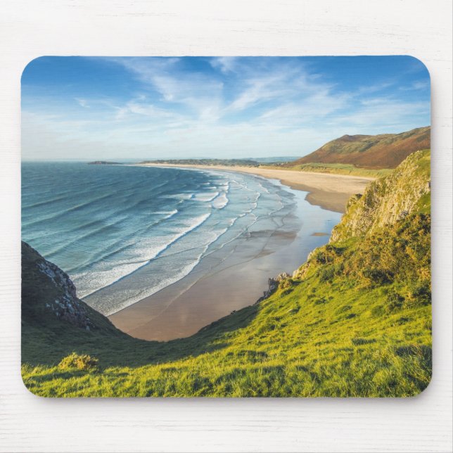 Scenic View of Landscape Against Sky Mouse Mat (Front)