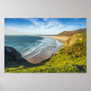 Scenic View of Landscape Against Sky Poster