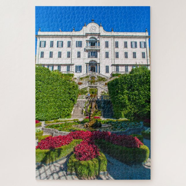 Scenic view of luxury Villa on Lake Como, Italy Jigsaw Puzzle (Vertical)