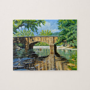 Scenic View of Missouri Trout Stream Jigsaw Puzzle