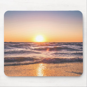 Scenic View of Ocean During Sunset Mouse Mat