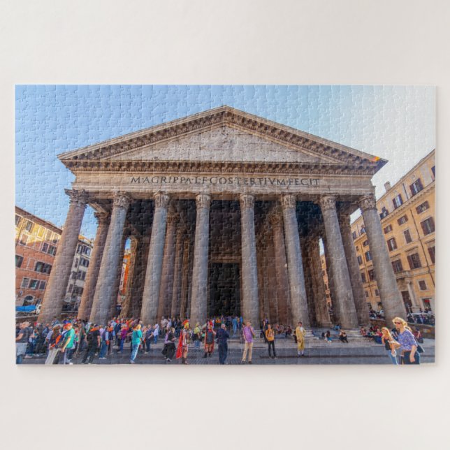 Scenic view of Pantheon facade, Rome, Italy Jigsaw Puzzle (Horizontal)