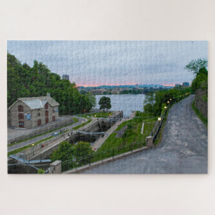 Scenic view of Rideau Canal in Ottawa, Canada Jigsaw Puzzle