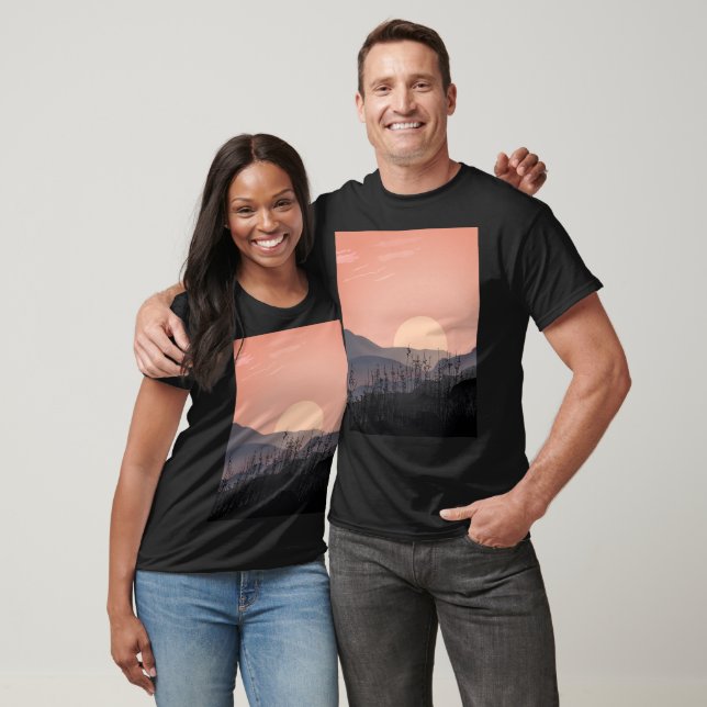 Scenic view of sunset in a desolate landscape T-Shirt (Unisex)