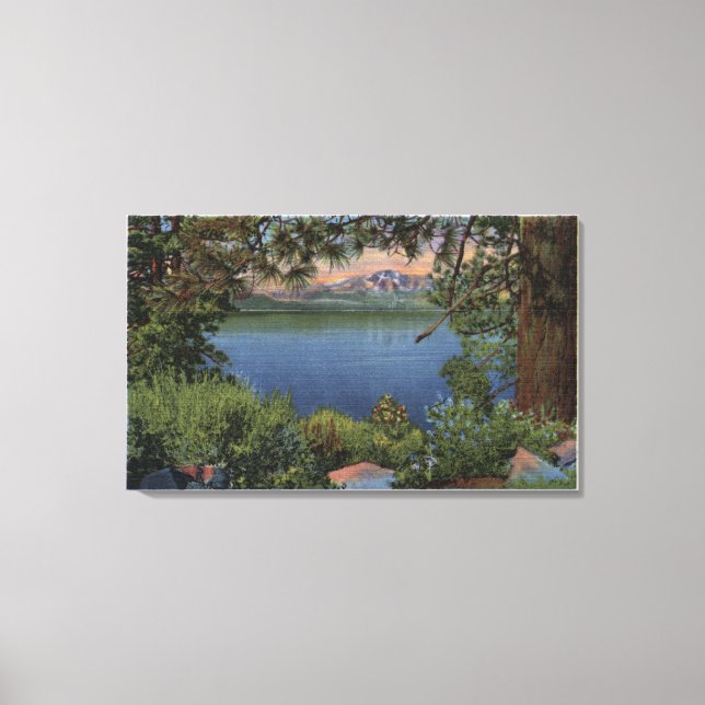 Scenic View of the Lake Canvas Print (Front)