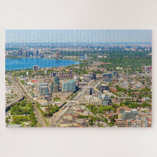 Scenic view of Toronto from CN tower, Canada Jigsaw Puzzle