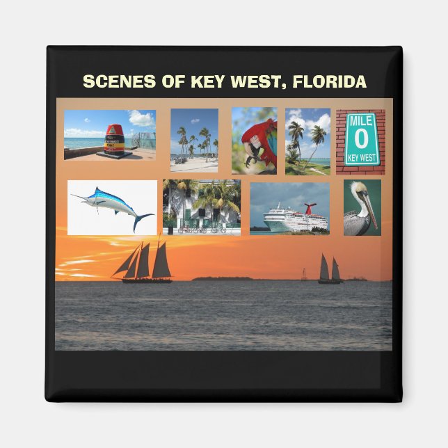 Scenic Views Key West, Florida  Magnet (Front)