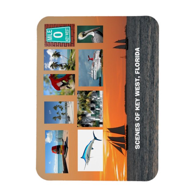 Scenic Views Key West, Florida Magnet (Vertical)