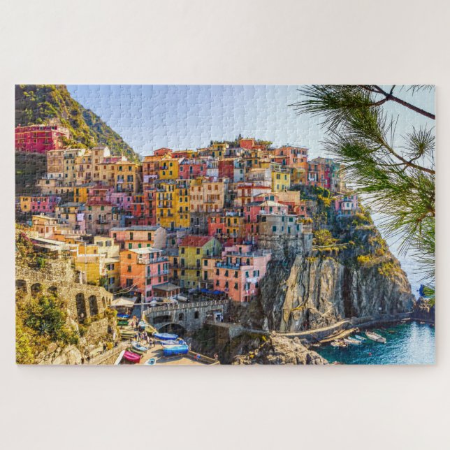 Scenic Village, Cinque Terre, Liguria, Italy Jigsaw Puzzle (Horizontal)