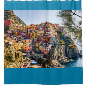 Scenic Village, Cinque Terre, Liguria, Italy Shower Curtain