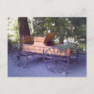 Scenic Wagon Cart Postcard