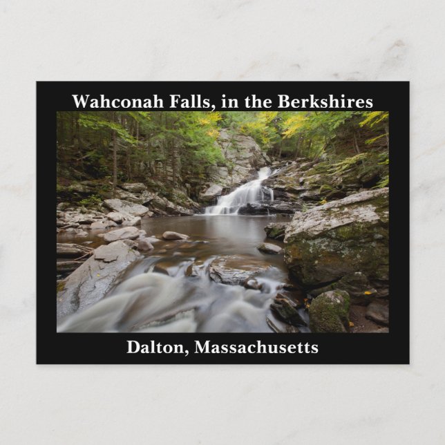Scenic Wahconah Falls Postcard - Dalton, MA (Front)