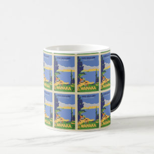 Scenic Wanaka Travel - Vintage New Zealand Design Magic Mug