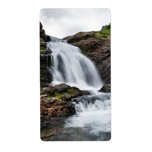 Scenic waterfall in mount cold river (Front)