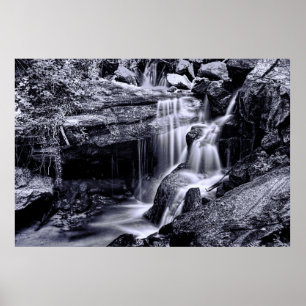 scenic waterfall poster