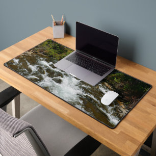 Scenic Wild River Landscape Desk Mat