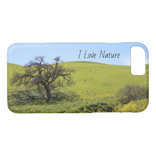 Scenic Wildflower Springtime Hillside Oak Case-Mate iPhone Case