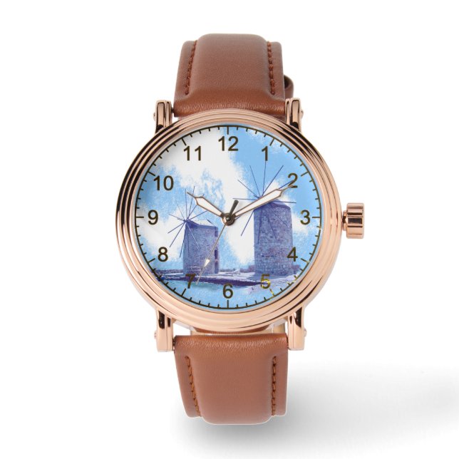 Scenic Windmill Landscape Watch (Front)