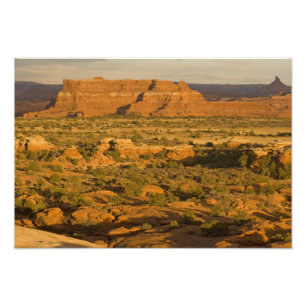 Scenic winter desert landscape on the way into 2 photo print