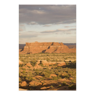 Scenic winter desert landscape on the way into photo print