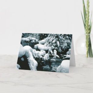 Scenic Winter Holiday Business Blank Christmas