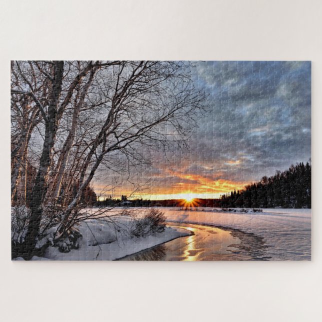 scenic winter landscape puzzle (Horizontal)