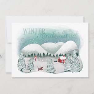 Scenic Winter Wonderland Holiday Card