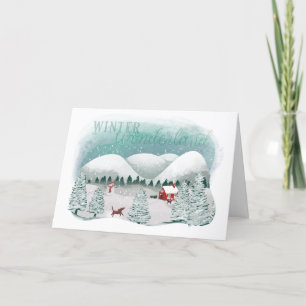 Scenic Winter Wonderland Holiday Card