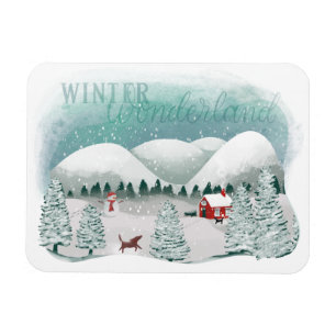 Scenic Winter Wonderland Magnet