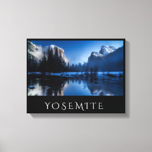Scenic Yosemite in Winter Canvas Print