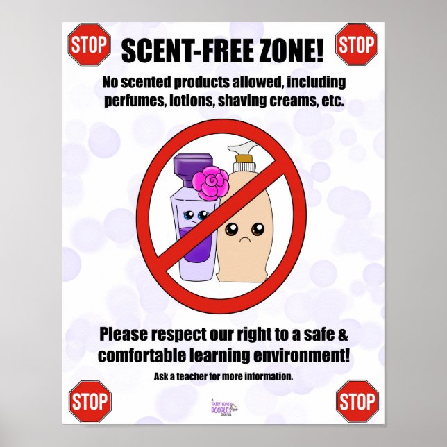 Scent-free Allergy Poster (Front)