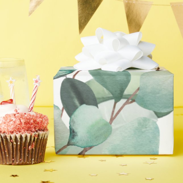 Scent of nature, decorate daily life with eucalypt wrapping paper (Birthday Party)