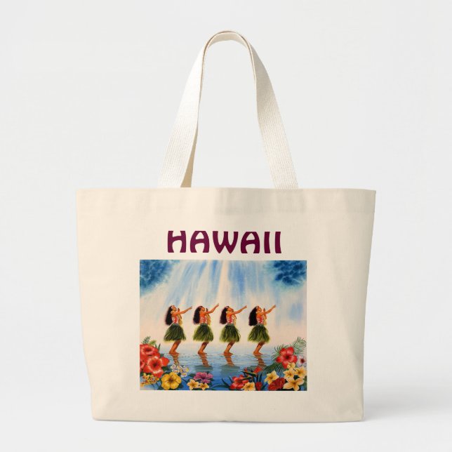 SCENT OF PARADISE JPEC-2, HAWAII LARGE TOTE BAG (Front)