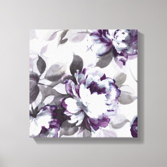 Scent of Plum Roses Canvas Print (Front)