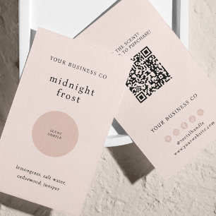 Scent Sample Fragrance Tester Blush QR Code Card