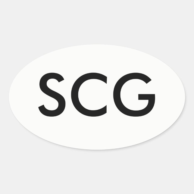 SCG sticker (Front)