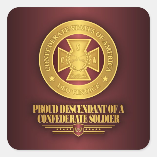 SCH -Proud Descendant Square Sticker (Front)