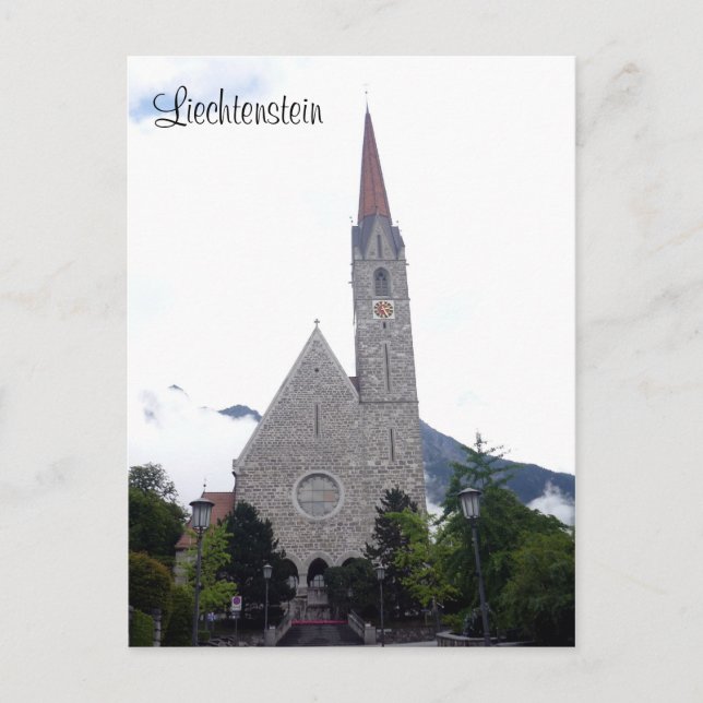 schaan church postcard (Front)