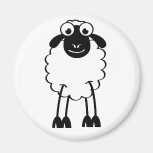 Schaap, witte of zwarte schapen. Dromen of slapen Magnet