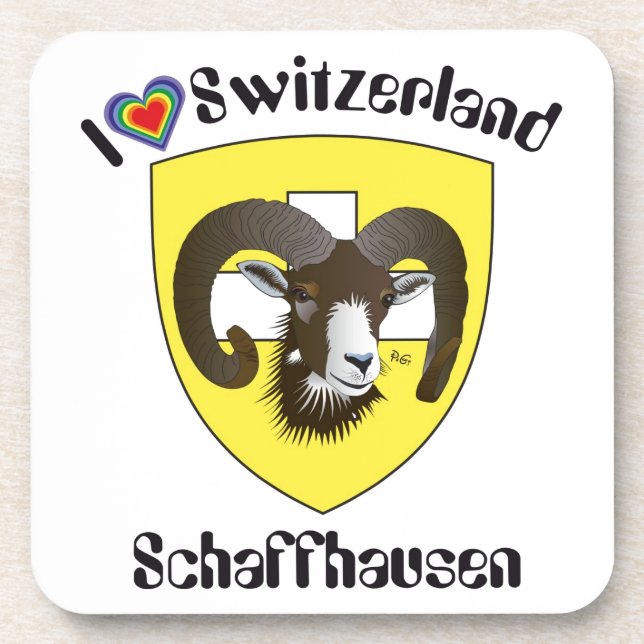 Schaffhausen Schweiz Kork-Untersetzer Coaster (Front)