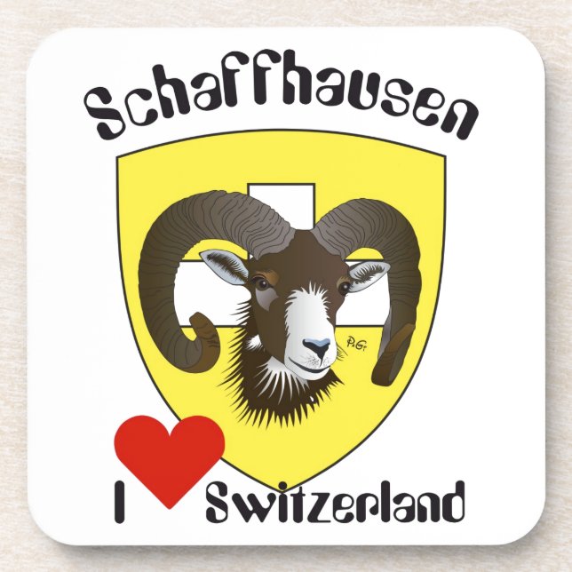 Schaffhausen Schweiz Kork-Untersetzer Coaster (Front)