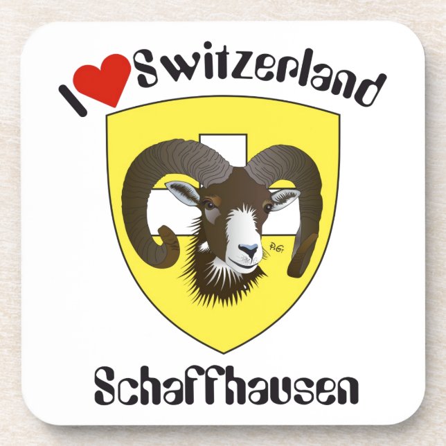 Schaffhausen Schweiz Kork-Untersetzer Coaster (Front)