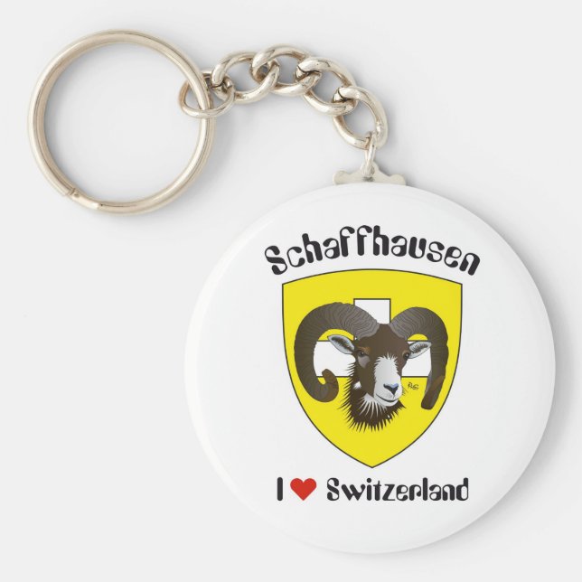Schaffhausen Schweiz Schlüsselanhänger Key Ring (Front)