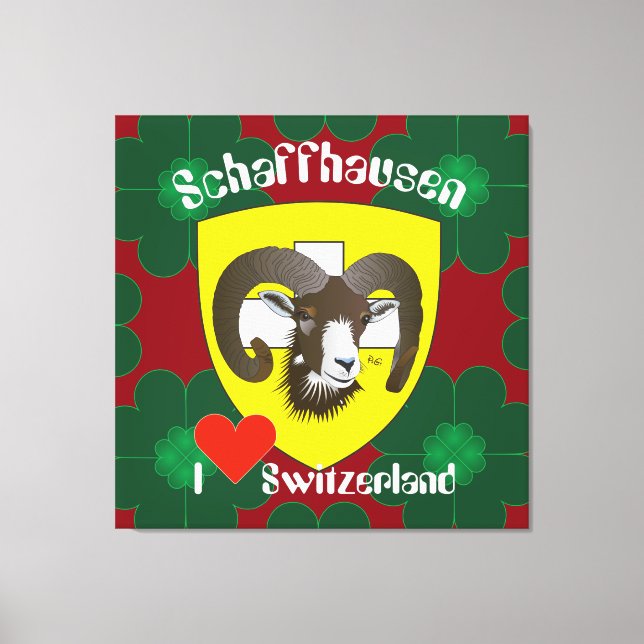 Schaffhausen - Switzerland - Suisse - Linwand Canvas Print (Front)