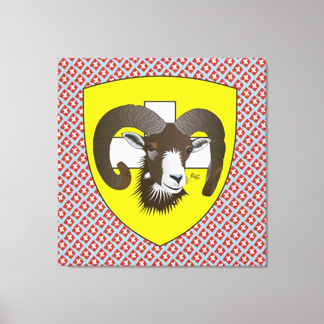 Schaffhausen - Switzerland - Suisse - Linwand Canvas Print (Front)