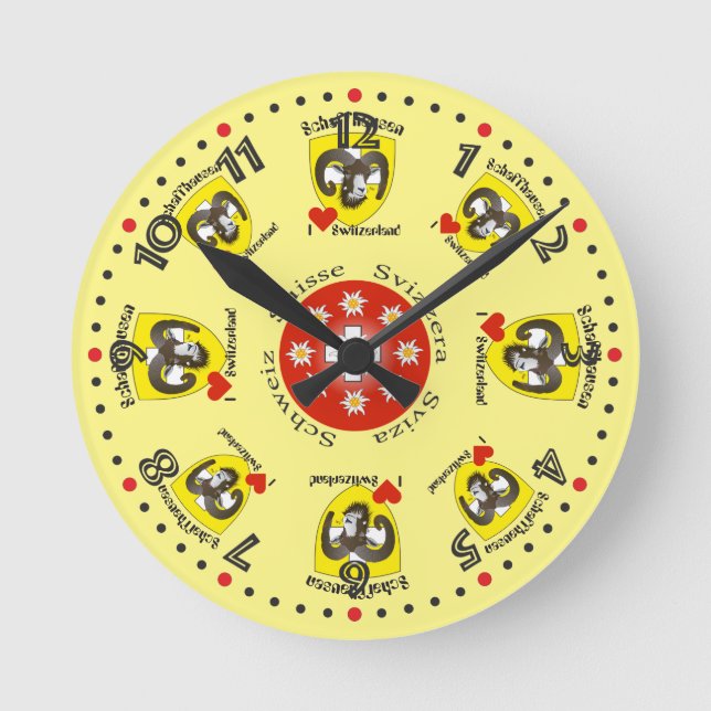 Schaffhausen - Switzerland - Suisse - Svizzera clo Round Clock (Front)