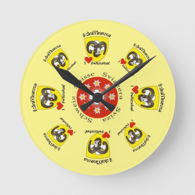 Schaffhausen - Switzerland - Suisse - Svizzera clo Round Clock (Front)